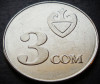 Moneda 3 SOM - REPUBLICA KYRGYZSTAN, anul 2008 * cod 3362, Asia