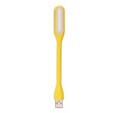 Cumpara ieftin Lampa USB reglabila tip bagheta, iluminare LED rece, consum 1.5W, compatibila multiple dispozitive, galben, 16.8 cm