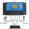 Controler solar PWM 12 24V 30A mini dual USB