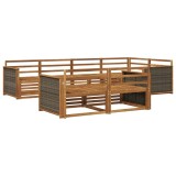 vidaXL Set de canapele de exterior 7 pcs natural 3383467