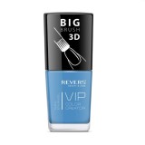 Lac de unghii Vip, 3D, Revers, albastru, mat, 12 ml, Nr 073