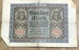 BNKSTR03DE Bancnotă Veche Germania 100 Mark 1920 (Reichsbanknote), Republica de la Weimar, Medalioane Portret, Colecție Numismatică