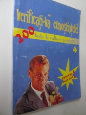 Verificati-va cunostintele ! 200 teste de cultura generala