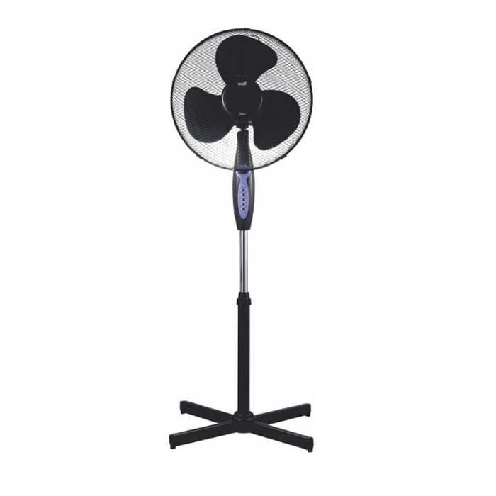 Ventilator cu picior Well, 45 W, 3 trepte, functie oscilatie, telecomanda Ventilator cu picior Well, 45 W, 3 trepte, functie oscilatie, telecomanda