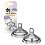 Tetina Tommee Tippee Closer to Nature, flux lent, 0 luni +, 2 buc