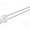 Dioda LED 5mm, alb rece, concav, 2.8...3.8V, LUCKYLIGHT - LL-504WC2K-W2-3P