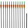 Săgeți pentru arc curbat 30&quot;, 0,6 cm, 12 buc., fibră de sticlă 90856