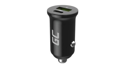 &amp;Icirc;ncărcător auto Green Cell PowerRide Nano 38 USB-C 38 W USB-C USB-A, &amp;icirc;ncărcare rapidă PD 3.0, pentru prize de 12 V și 24 V foto