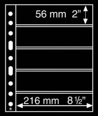 Set 5 folii GRANDE5S (A4) pentru timbre/colectibile de hartie foto