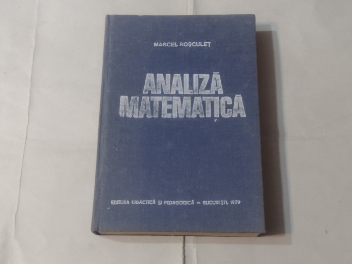 MARCEL ROSCULET - ANALIZA MATEMATICA