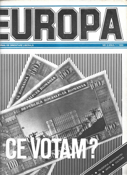 Europa Saptamanal de orientare liberala nr. 5 anul 1 /1990