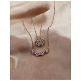 Cumpara ieftin Colier trifoi magnetic rose-gold - 34730