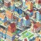 Tapet copii, model cu oras, multicolor, My Kingdom, 577601