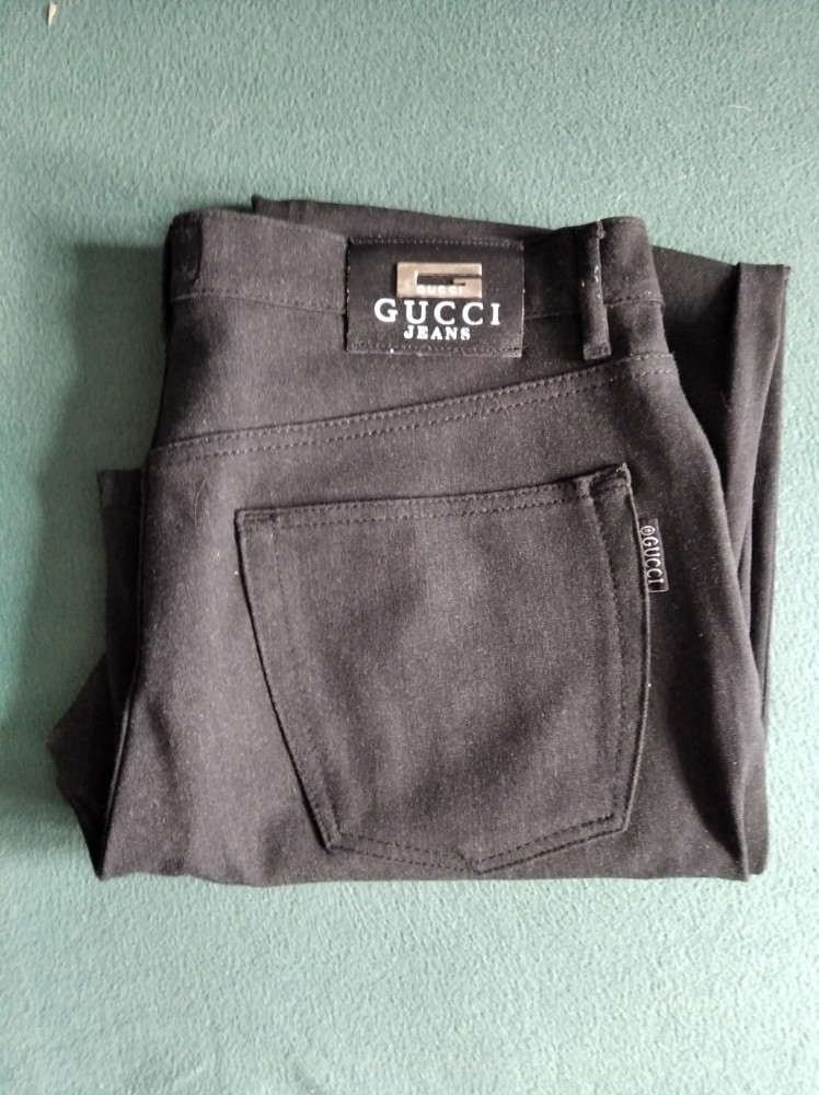 Pantaloni barbati GUCCI Jeans, marime 36, Made in Italia, Negru | Okazii.ro