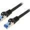 Cabluri patch S/FTP 6a CCA LSZH negru 2m 26AWG
