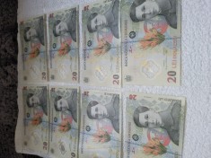 8 bancnote 20 lei Ecaterina Teodoroiu bancnote