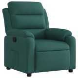 Cumpara ieftin Fotoliu rabatabil, verde inchis, material textil