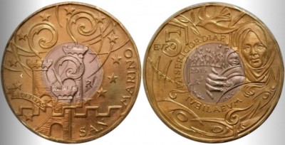 San Marino 2016 - 5 euro, Proof - Anul Milei foto