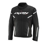 Cumpara ieftin Geaca (jacheta) motociclete barbati Racing/Roadster Ixon vara model Striker 2 AIR C-Sizing MS culoare: negru/alb (marimi speciale - motociclisti de ta