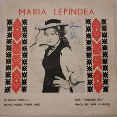 Disc Vinil 7# Maria Lepindea - Pe Malul Cibinului-Electrecord -45-EPC 10.506