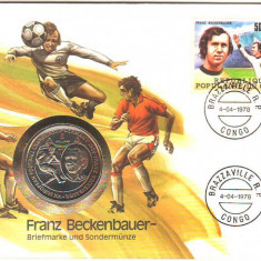 SV * Ins. NIUE 5 DOLLARS 1986 * FIFA C. M. FOTBAL * Fr. Beckenbauer * Germania