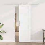 Ușa glisantă cu set de accesorii Alb 61x198,5 cm Lemn masiv Pin