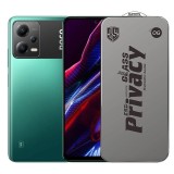 Folie de Protectie pentru Xiaomi Poco X5, TEO, Sticla Securizata ESD Antistatica, Super-X Privacy OG, Margini Negre, 0.30 mm, Transparent Inchis