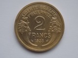 2 Franci 1938 Franța XF, Monedă Veche Argint, Colecție Numismatică
