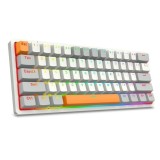 Tastatura gaming mecanica Redragon Akali gri iluminare RGB switch-uri rosii