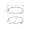Placute frana Honda Accord Ix Saloon (Cr), Accord 8 (Cu), Accord 8 Estate (Cw), 2.4 (CR2), 2.0 1 (CU1), 2.2 i-DTEC (CU3), 2.4 1 (CU2), 2.0 1 (CW1), 2