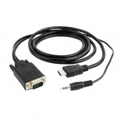 CABLU video GEMBIRD splitter HDMI (T) la VGA (T) + Jack 3.5mm (T) 3m A-HDMI-VGA-03-10 foto