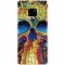 Husa silicon pentru Huawei Mate 20, Abstract Multicolored Skull