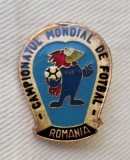 Campionatul Mondial de FOTBAL - Mascota - Romania 1998, insigna superba