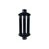 Recuperator Caldura Emailat Negru DSH, Diametru 130mm, Soba Semineu, Grosime 0.35mm
