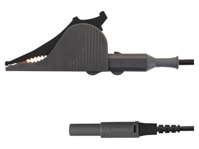 Cablu Kelvin 60VDC 10A 1,5m Aurit Negru foto