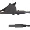 Cablu Kelvin 60VDC 10A 1,5m Aurit Negru
