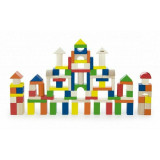 Viga - Set de constructie Cuburi , 100 buc, 2.5 cm, Multicolor
