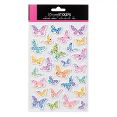 Set Autocolante Decorative 3D, 27 Bucăți, Model Fluturi, Multicolor