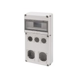 Tablou neechipat 10 module 5 locuri de priza IP65 &ndash; GEWISS | GW68027N