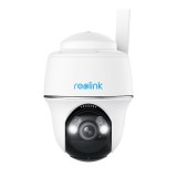 Camera de supraveghere Reolink Go PT Ultra cu 4G - LTE si baterie reincarcabila, vizibilitate 360&deg;, detectare Persoana/Vehicul, rezolutie 4K