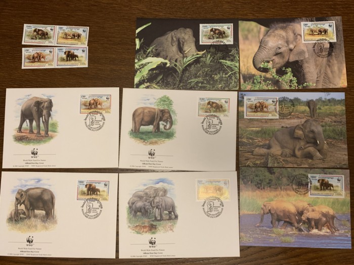 kenia - pesti - serie 4 timbre MNH, 4 FDC, 4 maxime, fauna wwf