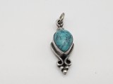 Pandantiv din argint cu turcoaz #4017