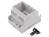Carcasă pentru șină DIN gri deschis 90x71x58mm