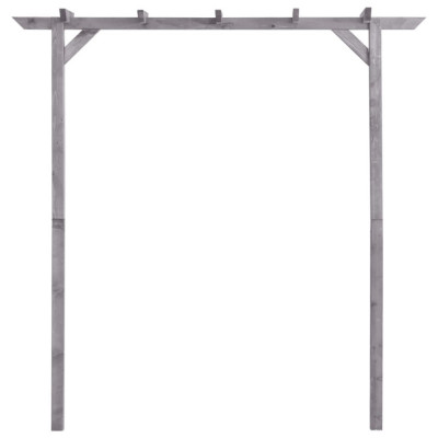 Pergola de gradina, gri, 200x40x205 cm, lemn de pin tratat foto