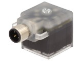 Adaptor DIN 43650 M12 &icirc;n unghi 90&deg; PIN 3