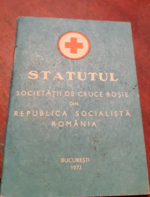 STATUTUL SOCIETATII DE CRUCE ROSIE DIN RSR foto