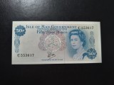 INSULA MAN 50 PENCE UNC