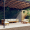vidaXL Set mobilier grădină cu perne, 8 piese, lemn masiv de pin