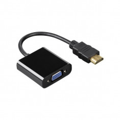 Adaptor cablu HDMI tata la VGA mama Well + Audio SafetyGuard Surveillance foto