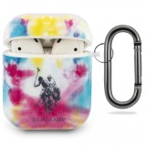 Husa Protectie Casti U.S. Polo Tie Dye pentru Apple AirPods Gen 1 / Apple AirPods Gen 2, Multicolor USACA2PCUSML